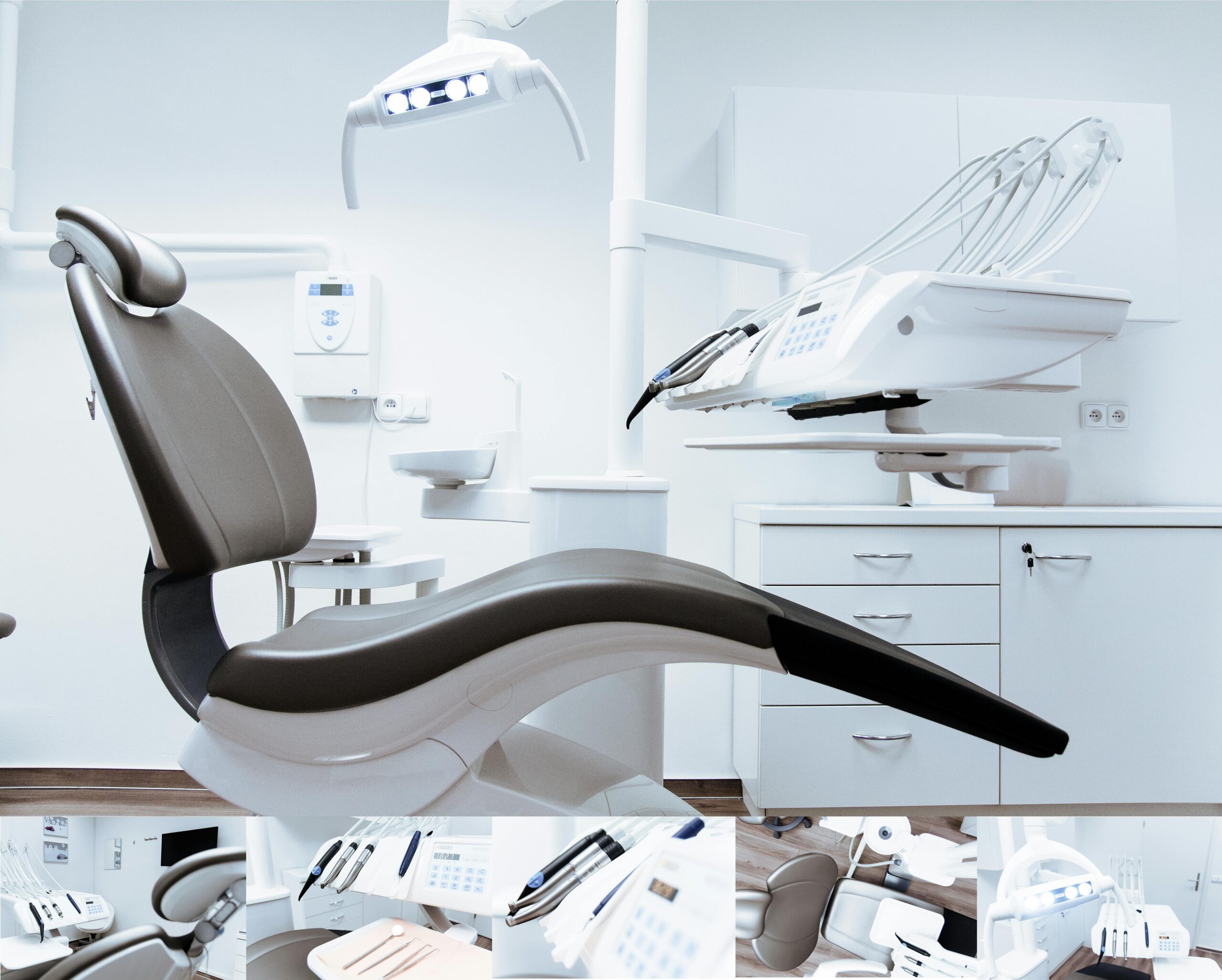 pexels-photo-287237-287237 A modern dental clinic interior showcasing a dental chair and equipment in a clean, clinical setting.